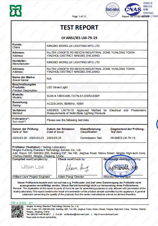 SL06 100W 40K LM79 Report.pdf